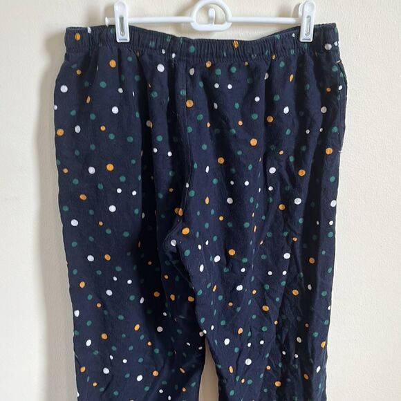 Polka Dot Flannel Pajama Pants - Picture 4 of 6